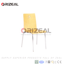 chroming steel frame bentwood restaurant chair OZ-1019